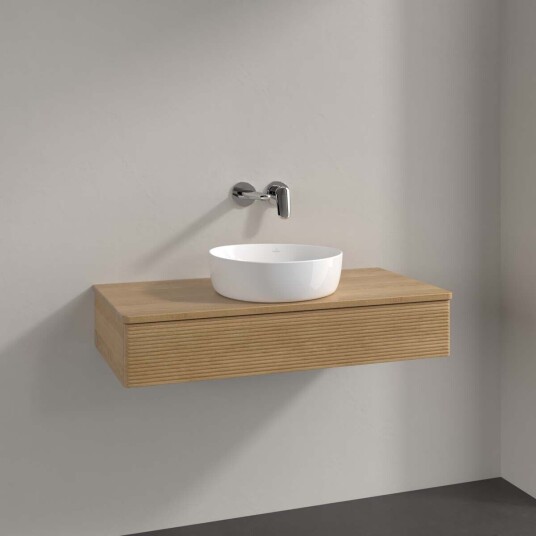 Villeroy & Boch Antao Servantskap med 1 skuff 100x50x19 cm u/lys Eik Villeroy & Boch Antao Servantskap med 1 skuff 100x50x19 cm u/lys Eik