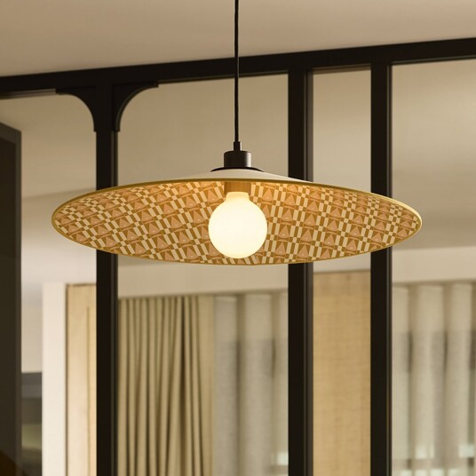Pendellampe MARKET SET Gatsby dimmbar Beige Spisestue Stoff / Tekstil Design 8 Beige
