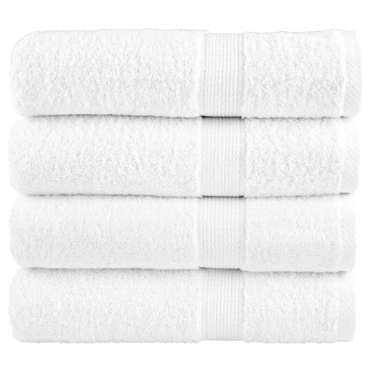 Premium håndklær SOLUND 4 stk hvit 50x100 cm 600gsm Premium håndklær SOLUND 4 stk hvit 50x100 cm 600gsm