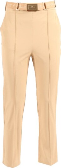 Elisabetta Franchi Dame Bukser Beige 2XL,