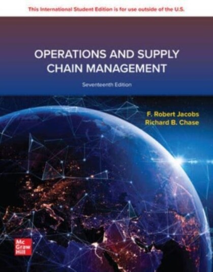 Operations And Supply Chain Management Ise Av F. Robert Jacobs, Richard Chase
