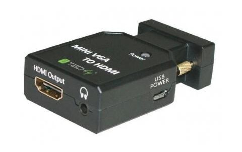 TECHLY VGA/Audio zu HDMI Mini Konverter TECHLY VGA/Audio zu HDMI Mini Konverter