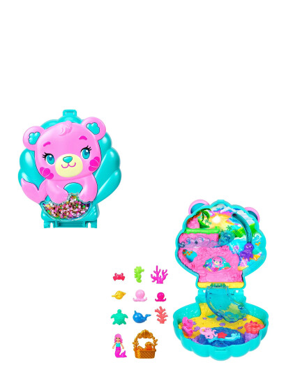 Polly Pocket Polly Pocket   Only Glitter Island Compact - Pink - ONE SIZE