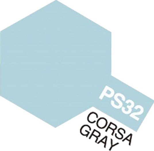 Tamiya PS-32 Polykarbonat Spraymaling 100 ml Corsa Grå Tamiya PS-32 Polykarbonat Spraymaling 100 ml Corsa Grå