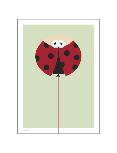 Poster & Frame Ballongdyr Marihøne Multi Patterned A3