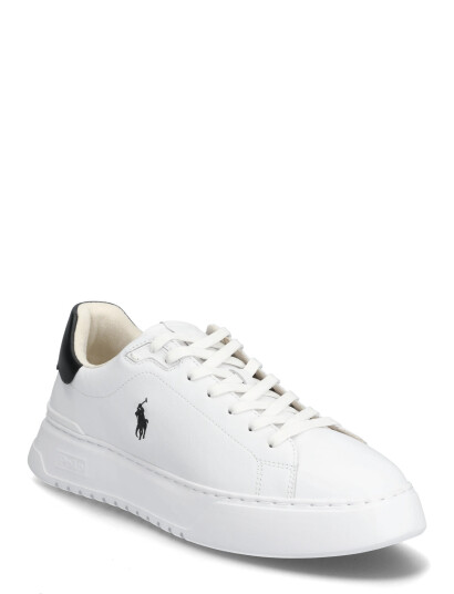 Polo Ralph Lauren Rlite Court Tumbled Leather Sneaker - White - 44.5