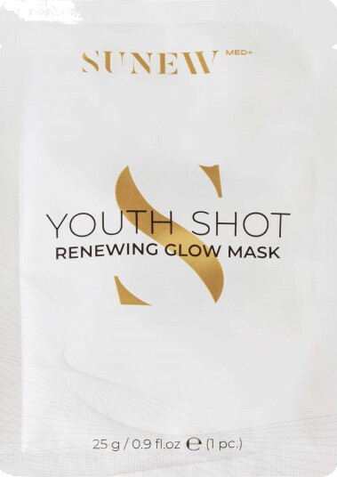 SUNEWMED+ Youth Shot Regenerating Glow Face Sheet Mask - Regenererende
