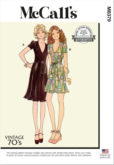 McCall's 8379 - Vintage Kjole A5 (6-8-10-12-14)