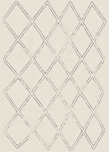 Innendørs/Utendørs tepper Brussels Diamond hvit Størrelse: 200 x 290 cm