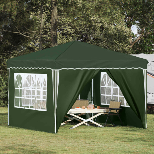  Pop up Festtelt grønn 288 x 288 x 245 cm Oxford Stoff