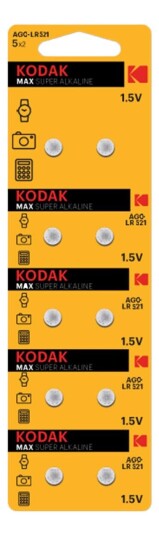 Kodak MAX AG0/LR521 mikroalkaliske knappceller