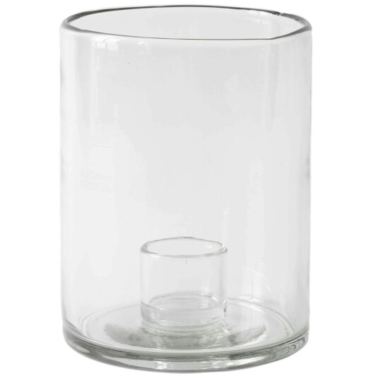 Tell Me More Luna Lysestake Medium Transparent Glass 14x19 cm