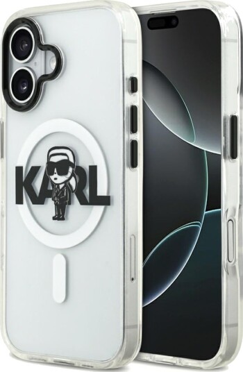 Karl Lagerfeld MagSafe Etui til iPhone 17 - Gjennomsiktig Med Karl Sketch Logo