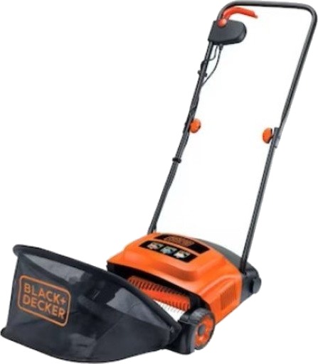 Black + Decker Mosefjerner 600w 30cm gd300 30l oppsamlingsbag metallgrener Black + Decker Mosefjerner 600w 30cm gd300 30l oppsamlingsbag metallgrener