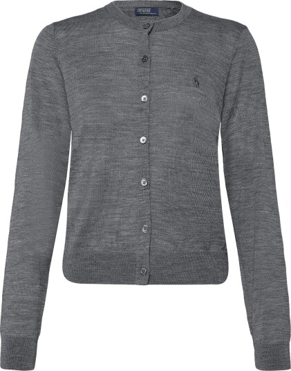 Polo Ralph Lauren Wool Crewneck Cardigan Grey M