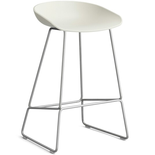 Hay AAS 38 2.0 Barstol 65 cm Rustfritt Stål / Melange Cream