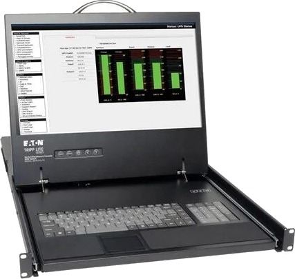 Tripp Lite Eaton 16 Port Rack Console Cat5 KVM 19" B070 016 19 Tripp Lite Eaton 16 Port Rack Console Cat5 KVM 19" B070 016 19
