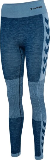 Hummel Hmlclea Seamless Mid Waist Tights Blue XS