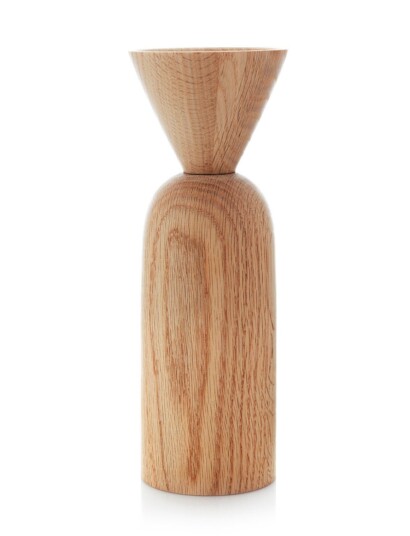 Applicata Shape C Vase Brown OAK H9CM