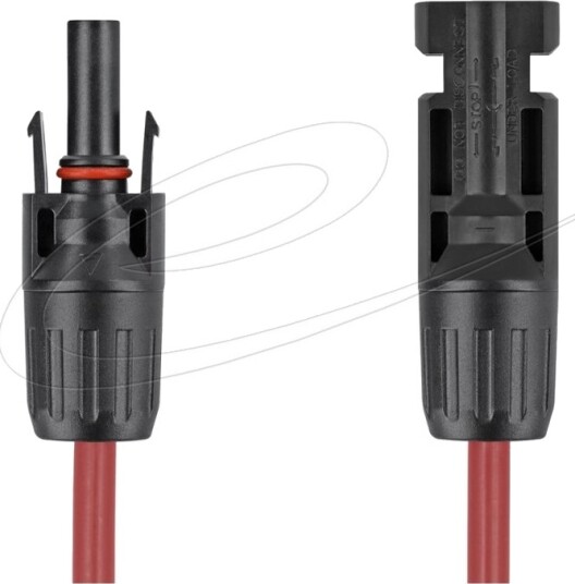Delock - Solar Cable - Dl4 (Hann) Til Dl4 (Hunn) - 1000 V - 1 M - Snap-In - Svart