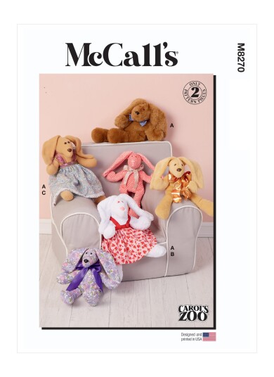 McCall's 8270 - Kaninbamse med kjole STRL: Alle inkludert