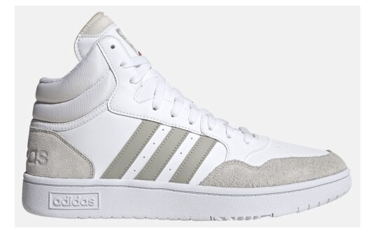 Adidas Hoops 3.0 Mid Ftwwht/Metgry/Greone 46 (Uk 11) Sneakers