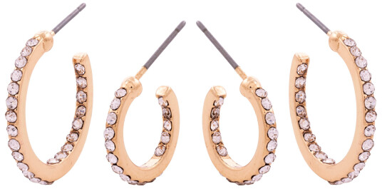 Dazzling J11 2 Pack Hoops Gold