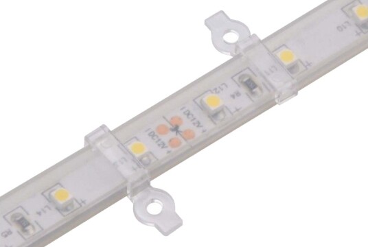 20 stk. klare festeklips til LED strip 8mm brukes til IP65 strips 20 stk. klare festeklips til LED strip 8mm brukes til IP65 strips