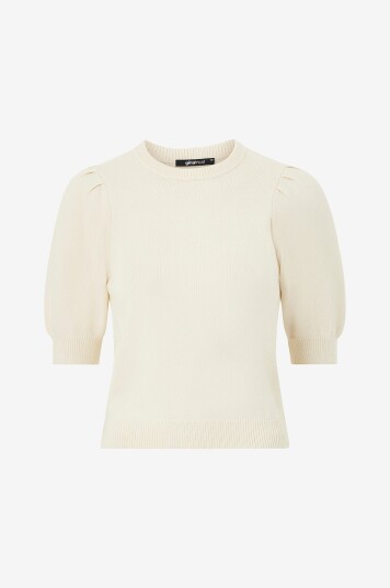 Gina Tricot Topp Knitted Top Hvit