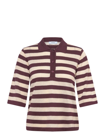 Minus Msalice Knit T Shirt   Burgundy   M