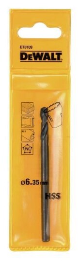 Dewalt Pilotbor Til Hullsagholder DT8109 Diameter 6.35mm