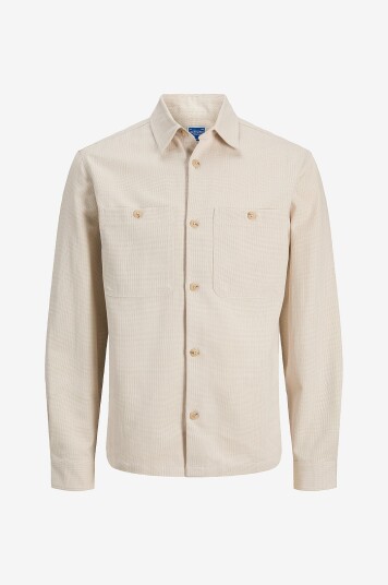 Jack & Jones Overtreksskjorte jprBlurayle Linen Beige Jack & Jones Overtreksskjorte jprBlurayle Linen Beige