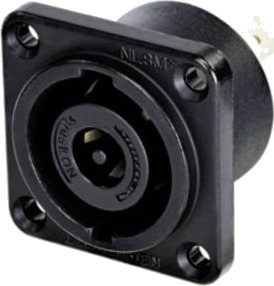 Neutrik Nlt8mpxx-Bag Høyttalerkontakt Flenshylse Rette Kontakter 8-Pins Sort Nlt8mpxx-Bag