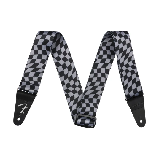 Fender Wavy Checkerboard Reim Gray Polyester Fender Wavy Checkerboard Reim Gray Polyester