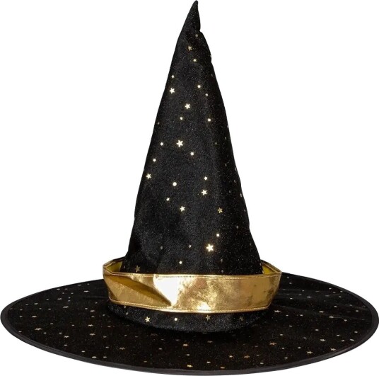 Joker Kid Witch Hat Golden Stars MULTI COLOR One Size
