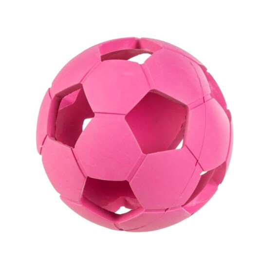 Little&Bigger Fotball I Gummi Rosa 11 cm