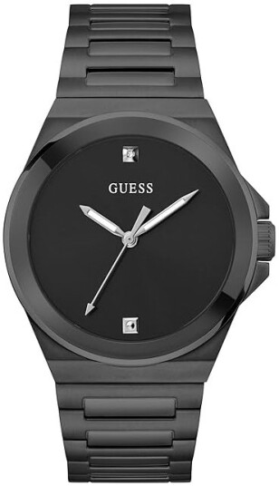 Guess Herreklokke GW0833G2 Vinyl Sort/Stål Ø44 mm Guess Herreklokke GW0833G2 Vinyl Sort/Stål Ø44 mm