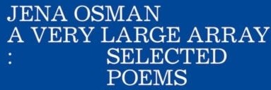 A Very Large Array  Selected Poems