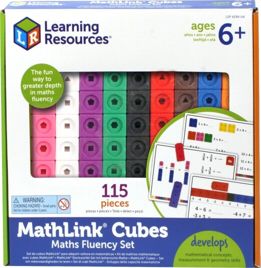 Learning Resources MathLink® Cubes Maths Fluency Set LSP4299-SCA Learning Resources MathLink® Cubes Maths Fluency Set LSP4299-SCA