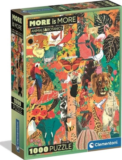 Clementoni Puzzle More Is More Animal&Botanics 1000 pieces 2D Puslespill