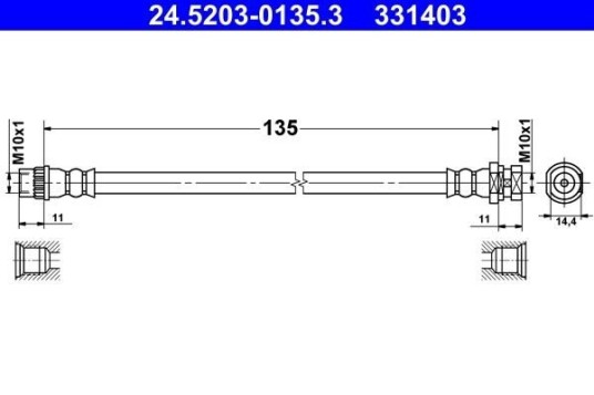 Bremseslange ATE 24.5203 0135.3