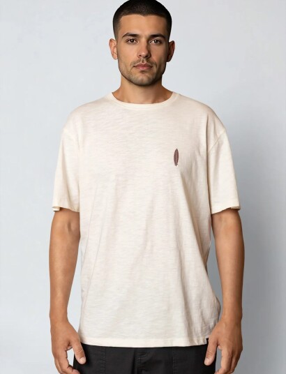 Fat Moose Fjords T Shirt Cream M