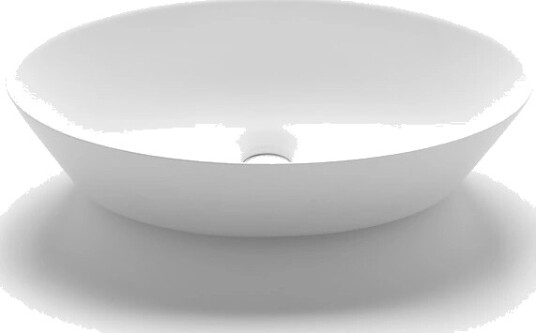 Bathco Trieste Toppmontert Servant 45x30x12 cm, uten overløp, Hvit