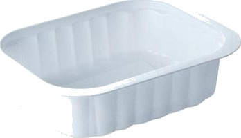 Bakke 1 Rum 1/8 Gn 350 Ml 138X114x35 Mm Pp Hvid,300 Stk/Krt