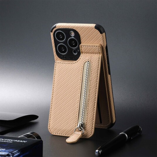 Trolsk Lommebokskall med Magnet (iPhone 15) Beige