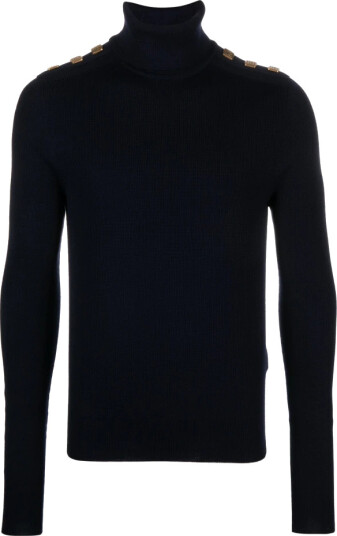 Balmain Herre Strikkevarer Blå XL, Balmain Herre Strikkevarer Blå XL,