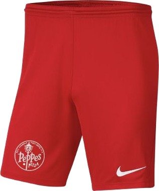 Store Bergan   Nike Dry Park III Shorts   rød/Hvit Barn størrelse S: 128 137 cm