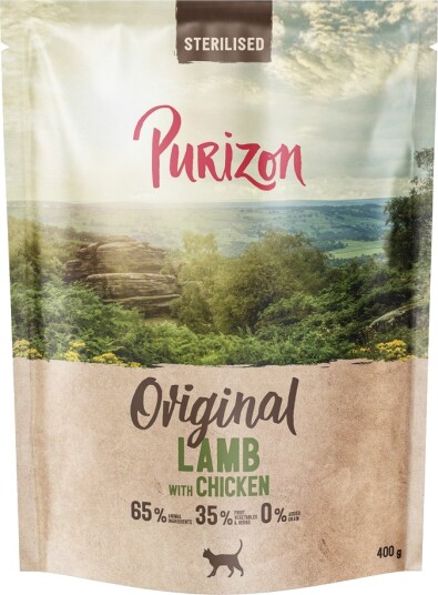 Purizon Tørrfôr Adult Sterilised Med Kornfri Ny Kylling Lam 400 G