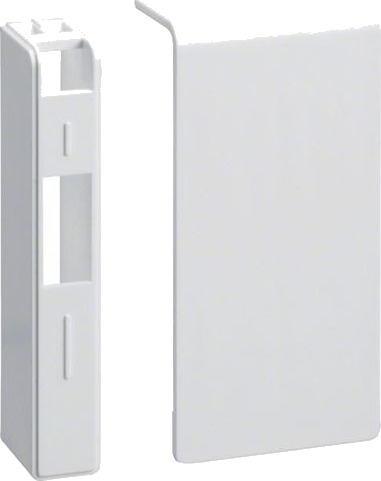 Hager Endeplate SL for strømkabler 80mm Hvit Polykarbonat