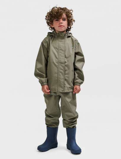 Hummel Hmlnessie Rainsuit Brown 128 Hummel Hmlnessie Rainsuit Brown 128